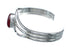 Genuine Sterling Silver Coral Native American Cuff Bracelet JX129740